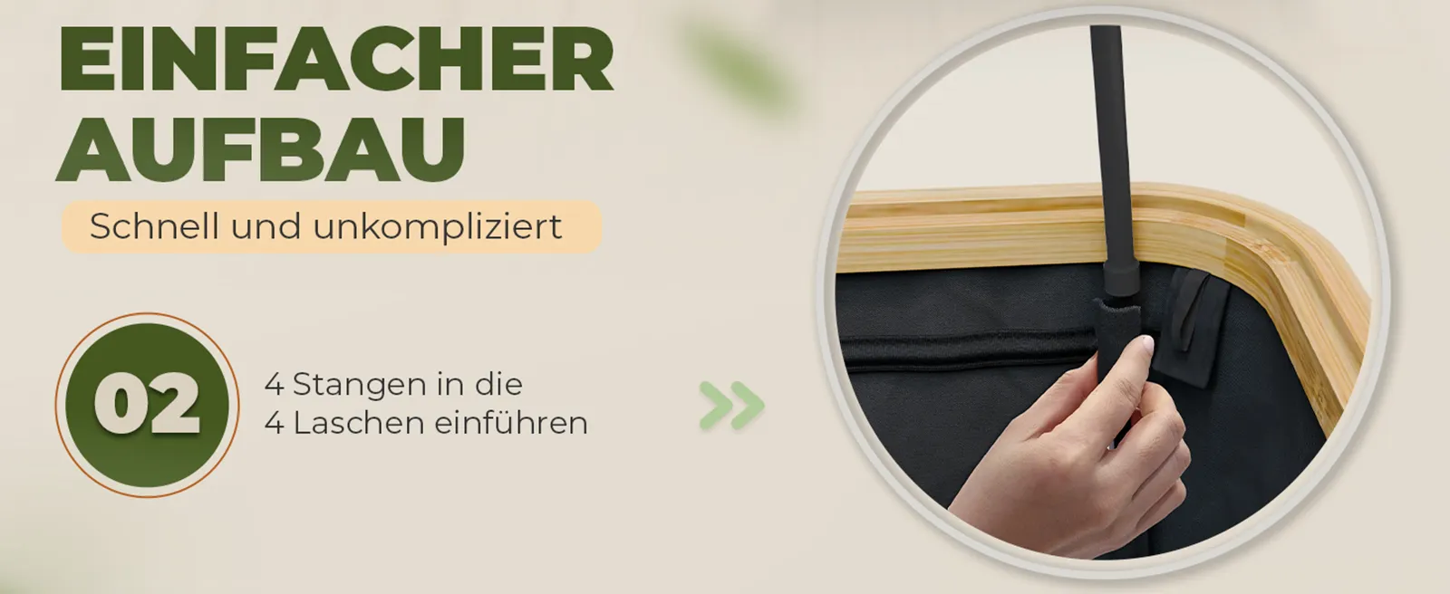 B171_Gelber Sack Mülleimer mit Bambusrahmen_A+ Premium_03.2